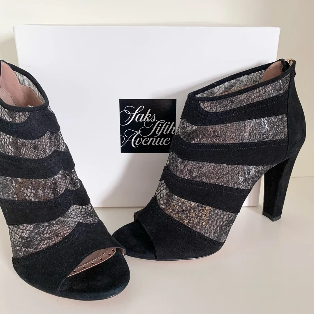 Jean-Michel Cazabat lace Oxford booties